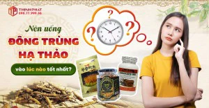 Nên uống đông trùng hạ thảo vào buổi nào tốt nhất?