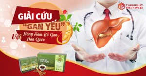 Giải cứu gan yếu với Nước hồng sâm bổ gan Hàn Quốc