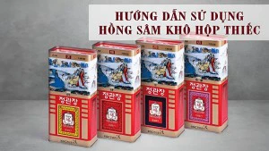 Hướng dẫn cách sử dụng và cách bảo quản hồng sâm củ khô hộp thiếc