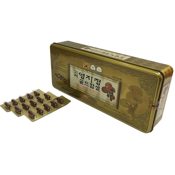 Viên linh chi Hàn Quốc KGS hộp thiếc 120 viên chính hãng