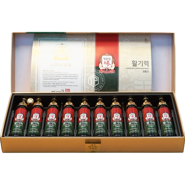 Nước hồng sâm KGC hộp 10 ống - Chính hãng sâm Chính phủ Hàn Quốc Jung Kwan Jang