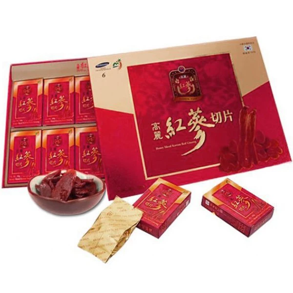 Hồng sâm Hàn Quốc thái lát tẩm mật ong chính hãng Sambok