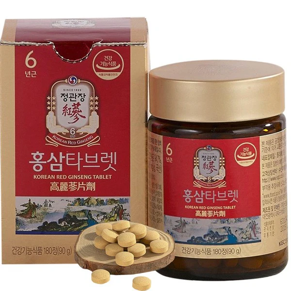 Viên nén hồng sâm KGC Jung Kwan Jang nguyên chất 100% lọ 180 viên