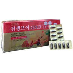 Viên sâm nhung linh chi Hàn Quốc Gold hộp 120 viên Dongwon