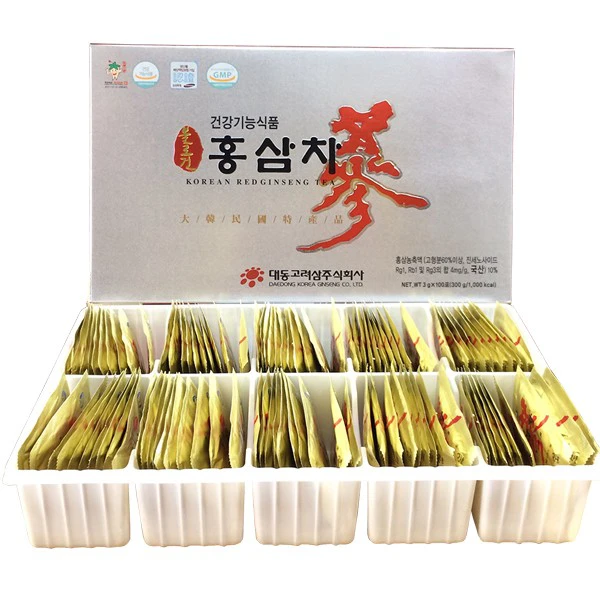 Trà hồng sâm Hàn Quốc cao cấp Daedong 100 gói