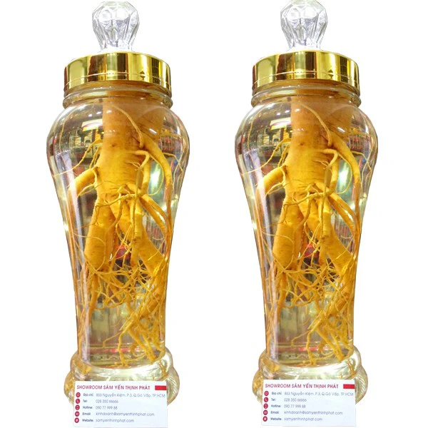Bình Ngâm Nhân Sâm Hàn Quốc 2,4 Lít 1 Củ Lớn