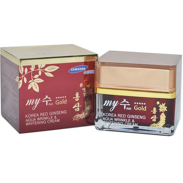 Kem dưỡng trắng da sâm đỏ Hàn Quốc hồng sâm My Gold ngày và đêm