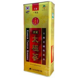 Thái cực sâm củ khô Hàn Quốc chính hãng Daedong hộp 600g hộp thiếc 20 củ - Thiên sâm