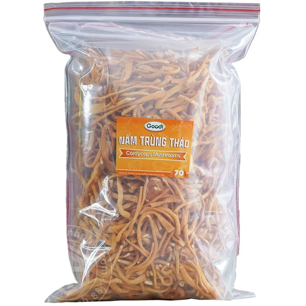 Trà nấm đông trùng hạ thảo sợi khô túi 100g