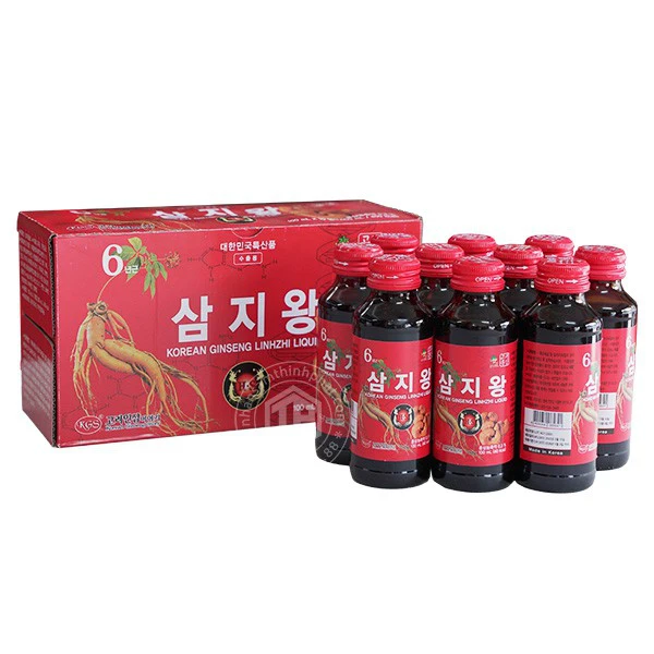 Nước hồng sâm linh chi KGS Hàn Quốc hộp 10 chai