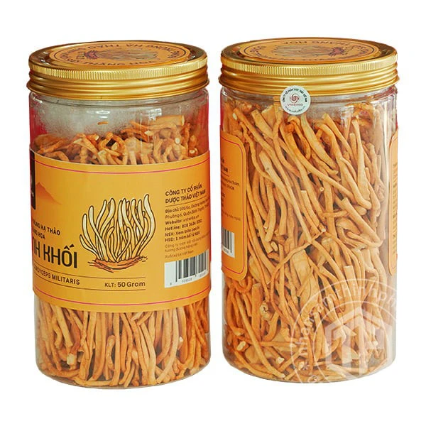 Nấm đông trùng hạ thảo sợi khô lọ 50g - Trà đông trùng hạ thảo sợi khô