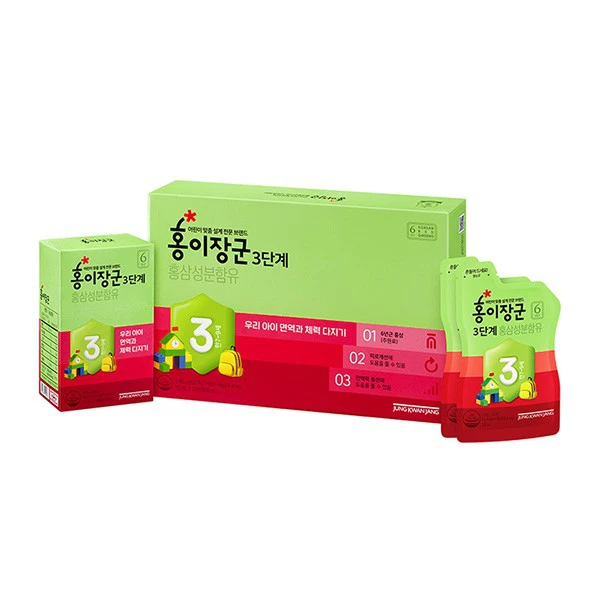 Nước hồng sâm KGC Kid 3 cao cấp cho trẻ 7-9 tuổi hộp 30 gói x 20ml