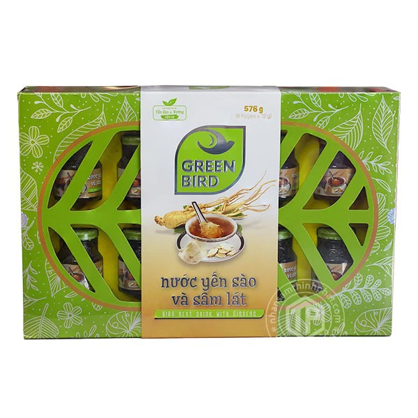Nước Yến Sào Nhân Sâm hộp 8 hũ x 72g