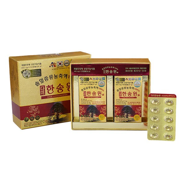 Viên tinh dầu thông đỏ Chính phủ Hàn Quốc Dami Hansongwon cao cấp 120 viên