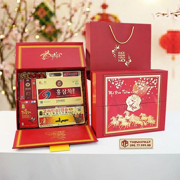 Hộp Quà Xuân Vạn Phúc - Set 43 - Hộp quà tặng tết cao cấp Xuân 2026