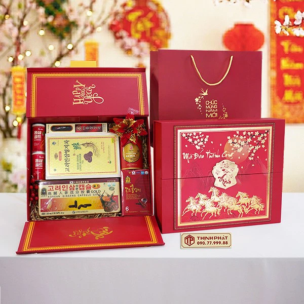 Hộp Quà Xuân Vạn Phúc - Set 41 - Hộp quà tặng tết cao cấp Xuân 2026