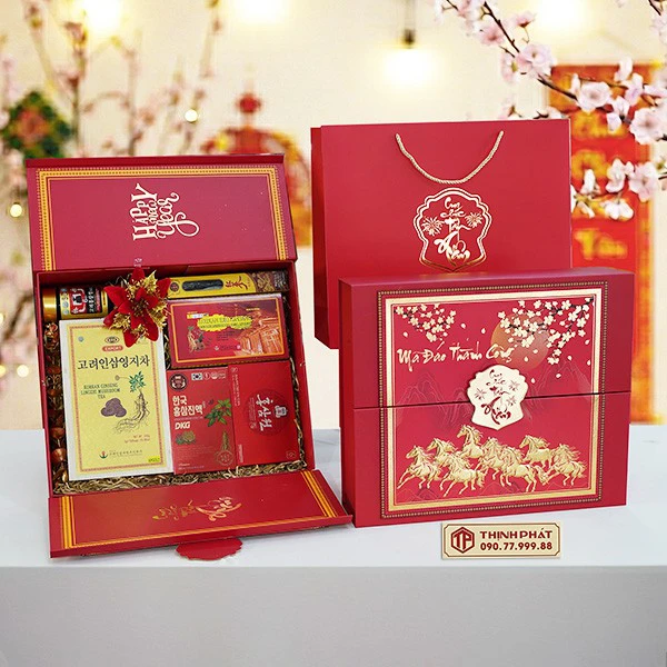 Hộp Quà Xuân Vạn Phúc - Set 11 - Hộp quà tặng tết cao cấp Xuân 2026