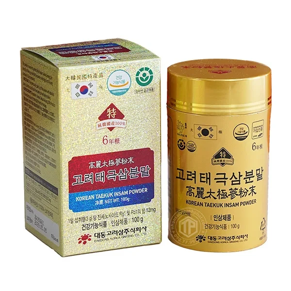 Bột thái cực sâm Hàn Quốc Daedong lọ 100g