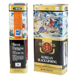 Hắc sâm củ khô 300g hộp thiếc chính hãng Daedong Hàn Quốc