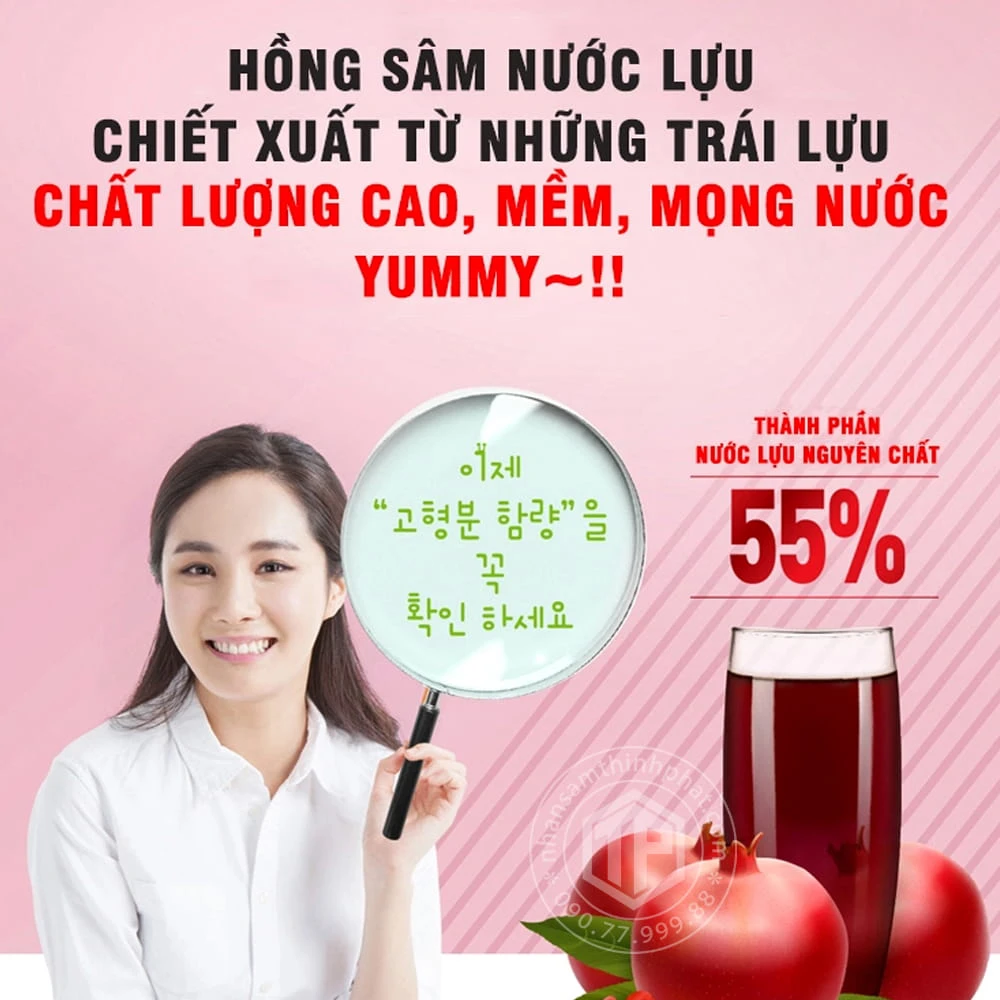 Sự kết hợp giữa lựu đỏ và hồng sâm mang đến nhiều tác dụng tốt cho cơ thể