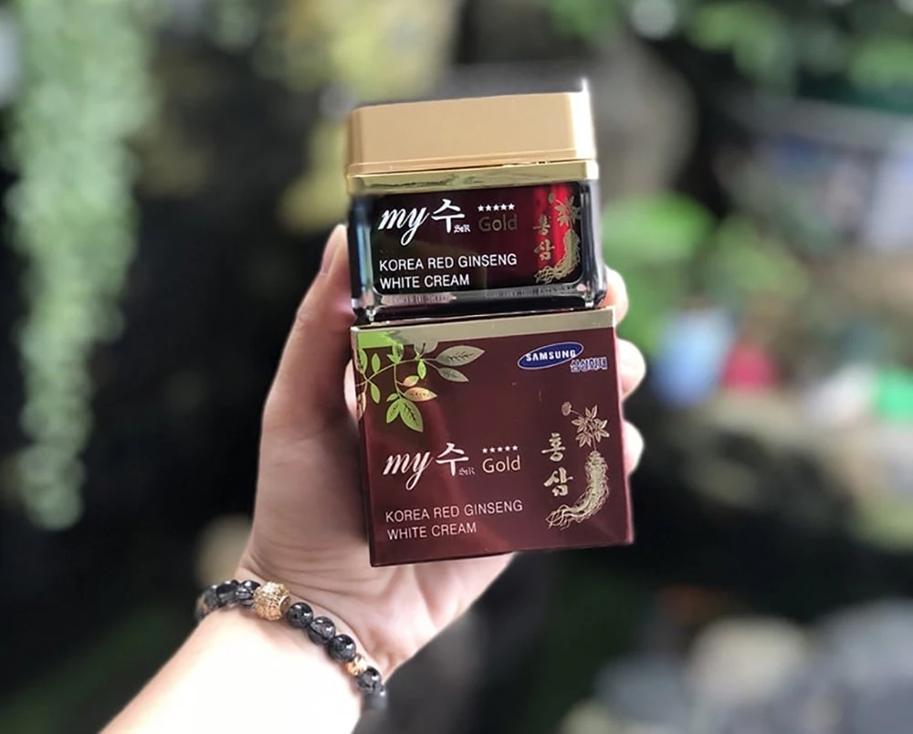 Kem dưỡng ẩm, trắng da nhân sâm Hàn Quốc My Gold lọ 50g Kem dưỡng ẩm, trắng da nhân sâm Hàn Quốc My Gold lọ 50g