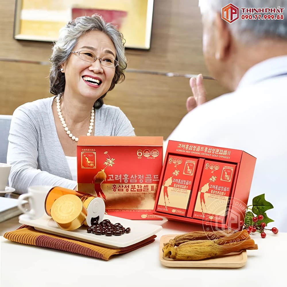 Hồng sâm Hàn Quốc hỗ trợ sức khỏe cho người cao tuổi