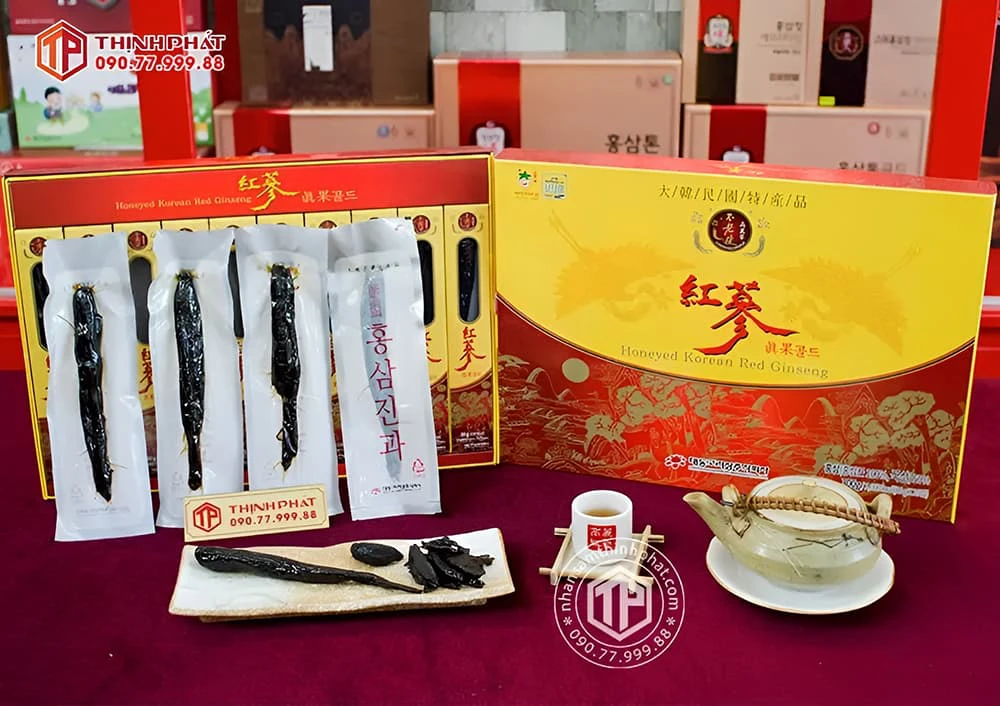 Sâm tẩm mật ong chính hãng Hàn Quốc các loại