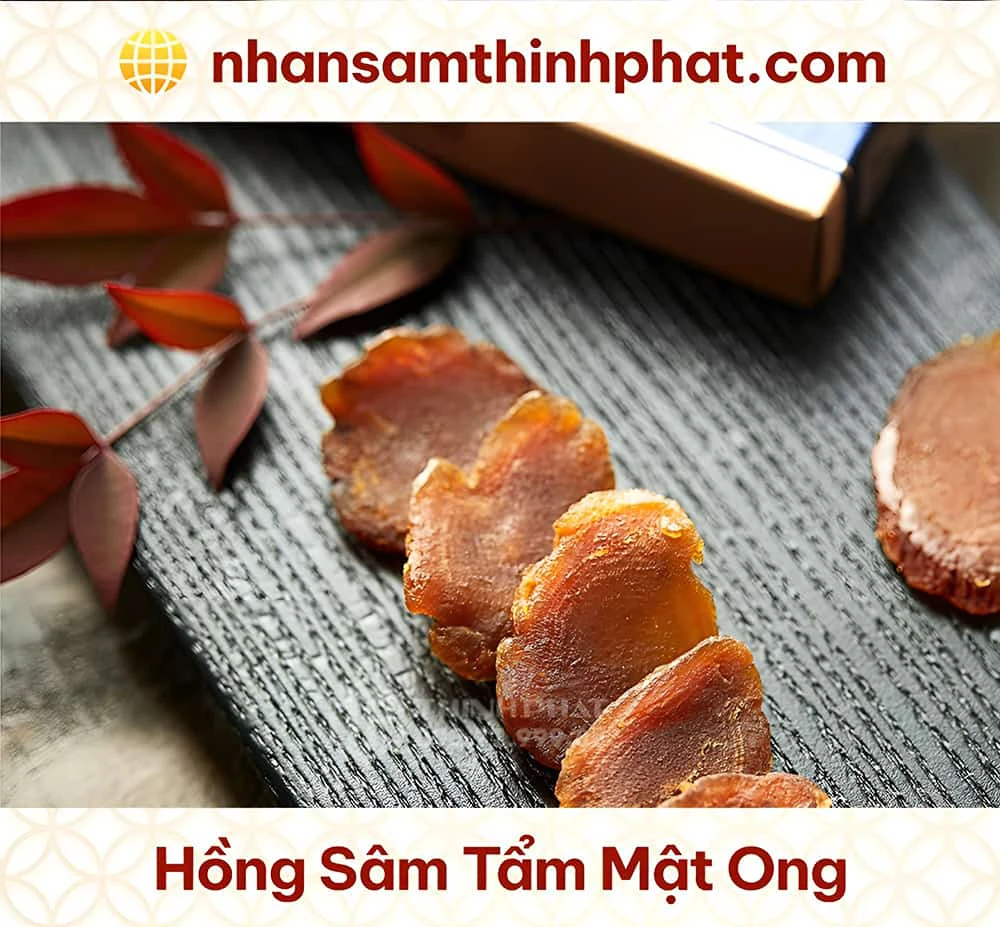 Hồng sâm tẩm mật ong Hồng sâm tẩm mật ong