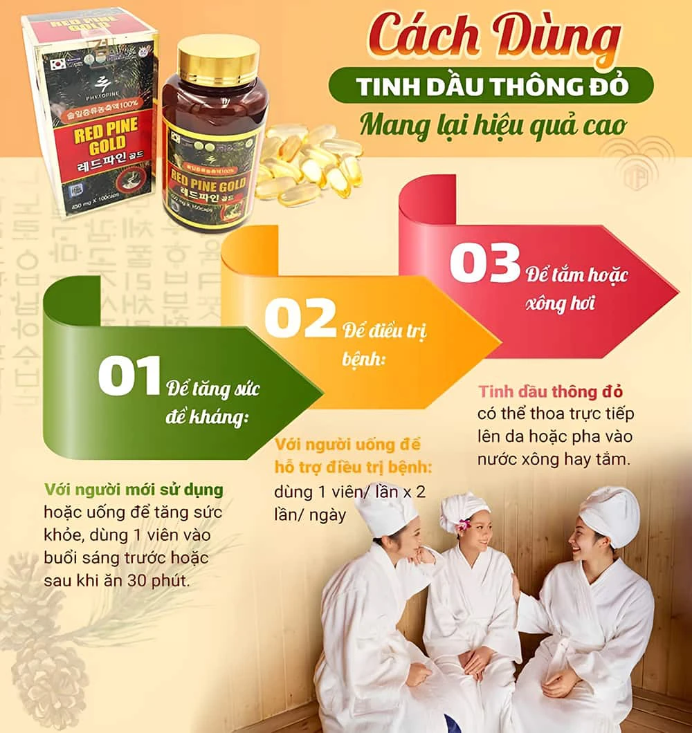 Cách dùng tinh dầu thông đỏ mang lại hiệu quả cao Cách dùng tinh dầu thông đỏ mang lại hiệu quả cao