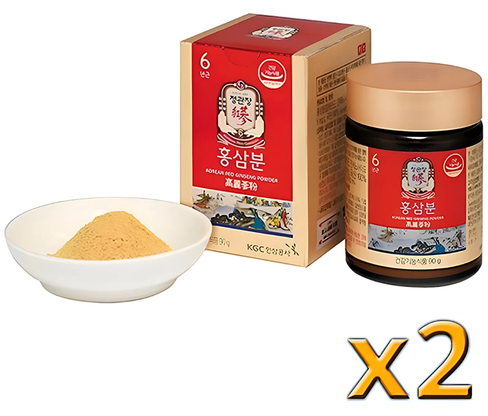 Bột hồng sâm Chính phủ Hàn Quốc KGC Jung Kwan Jang hộp 2 lọ x 90g