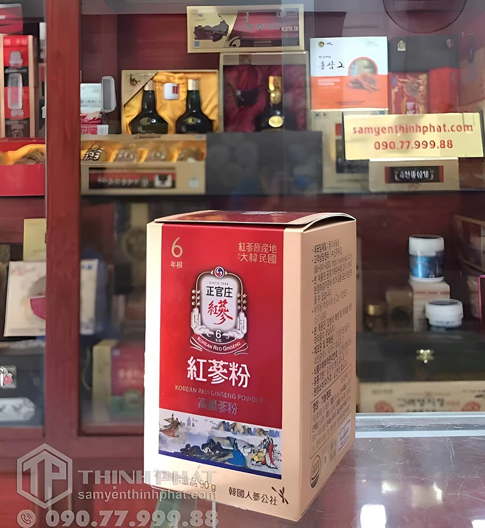 Bột hồng sâm Chính phủ Hàn Quốc KGC Jung Kwan Jang hộp 2 lọ x 90g