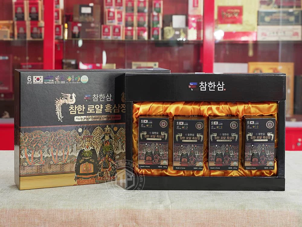 Cao hắc sâm Hàn Quốc cao cấp Chamhan Premium hộp 4 lọ x 250g