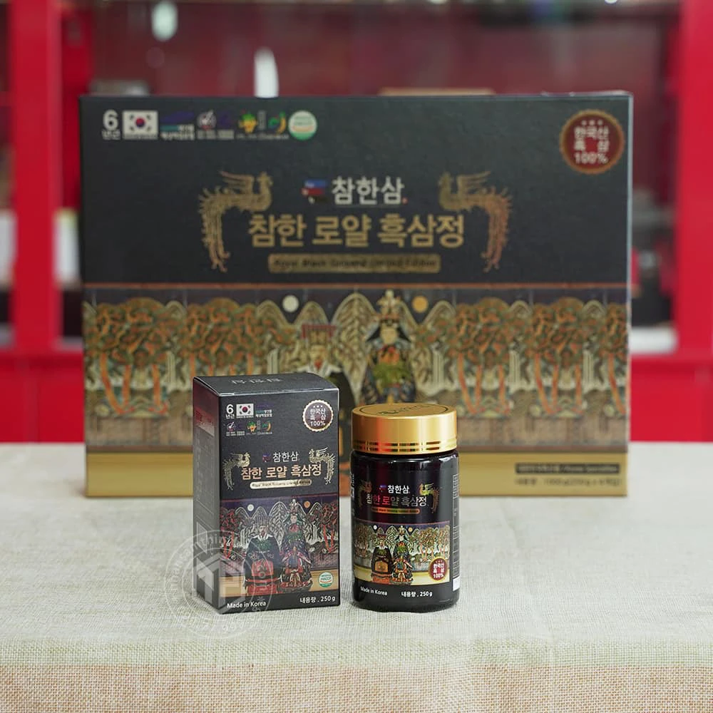 Cao hắc sâm Hàn Quốc cao cấp Chamhan Premium hộp 4 lọ x 250g
