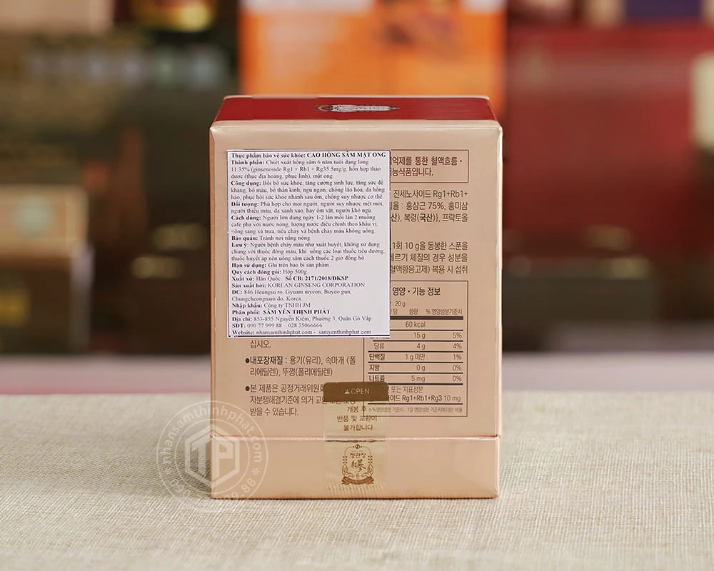 Tinh chất cao hồng sâm mật ong sâm chính phủ KGC 500g