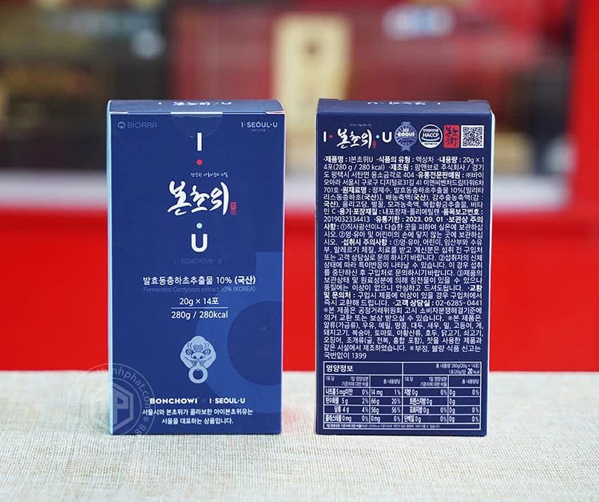 Nước đông trùng hạ thảo Hàn Quốc hộp 14 gói x 20g