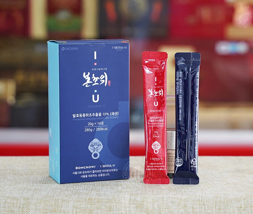 Nước đông trùng hạ thảo Hàn Quốc hộp 14 gói x 20g