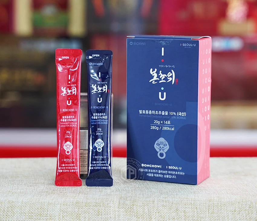 Nước đông trùng hạ thảo Hàn Quốc hộp 14 gói x 20g