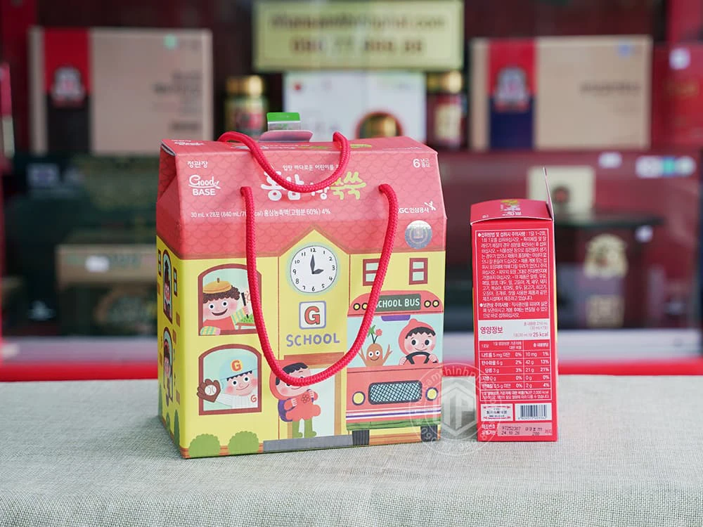 Nước hồng sâm cho trẻ em từ 6 tuổi chính hãng Hàn Quốc KGC hộp 28 gói x 30ml