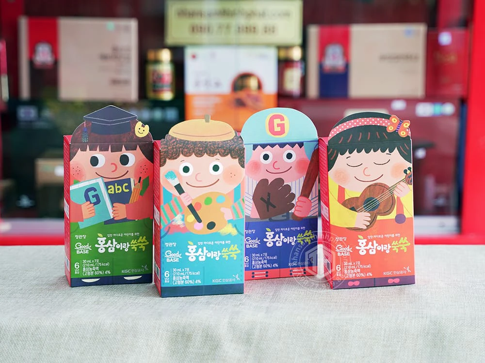 Nước hồng sâm cho trẻ em từ 6 tuổi chính hãng Hàn Quốc KGC hộp 28 gói x 30ml