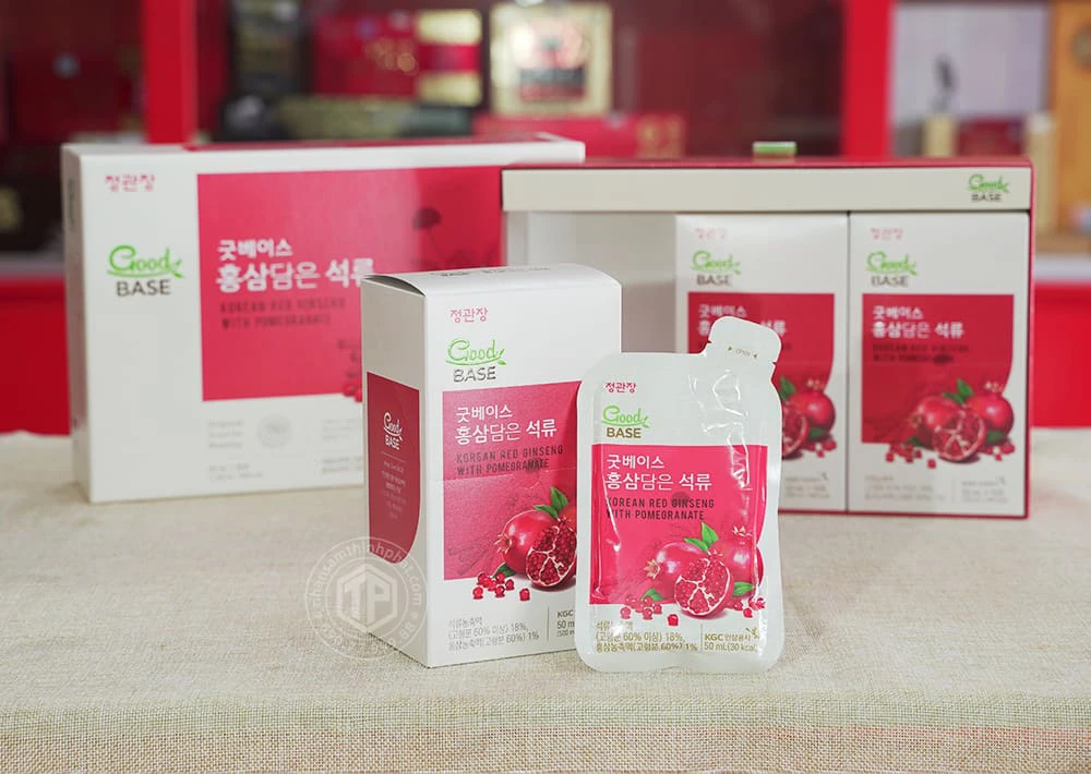 Nước hồng sâm lựu đỏ GoodBase KGC 30 gói x 50 ml Nước hồng sâm lựu đỏ GoodBase KGC 30 gói x 50 ml