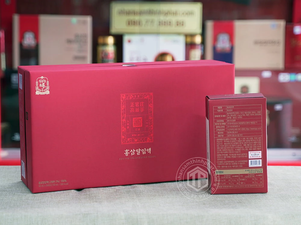 Nước hồng sâm nguyên chất thượng hạng KGC Jung Kwan Jang Pure Extract hộp 30 gói x 90ml