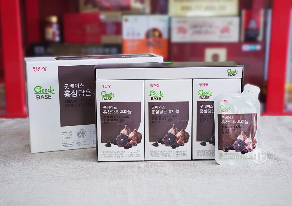 Nước hồng sâm tỏi đen cao cấp KGC hộp 30 gói x 50ml