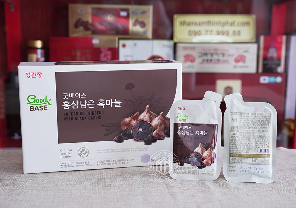 Nước hồng sâm tỏi đen cao cấp KGC hộp 30 gói x 50ml