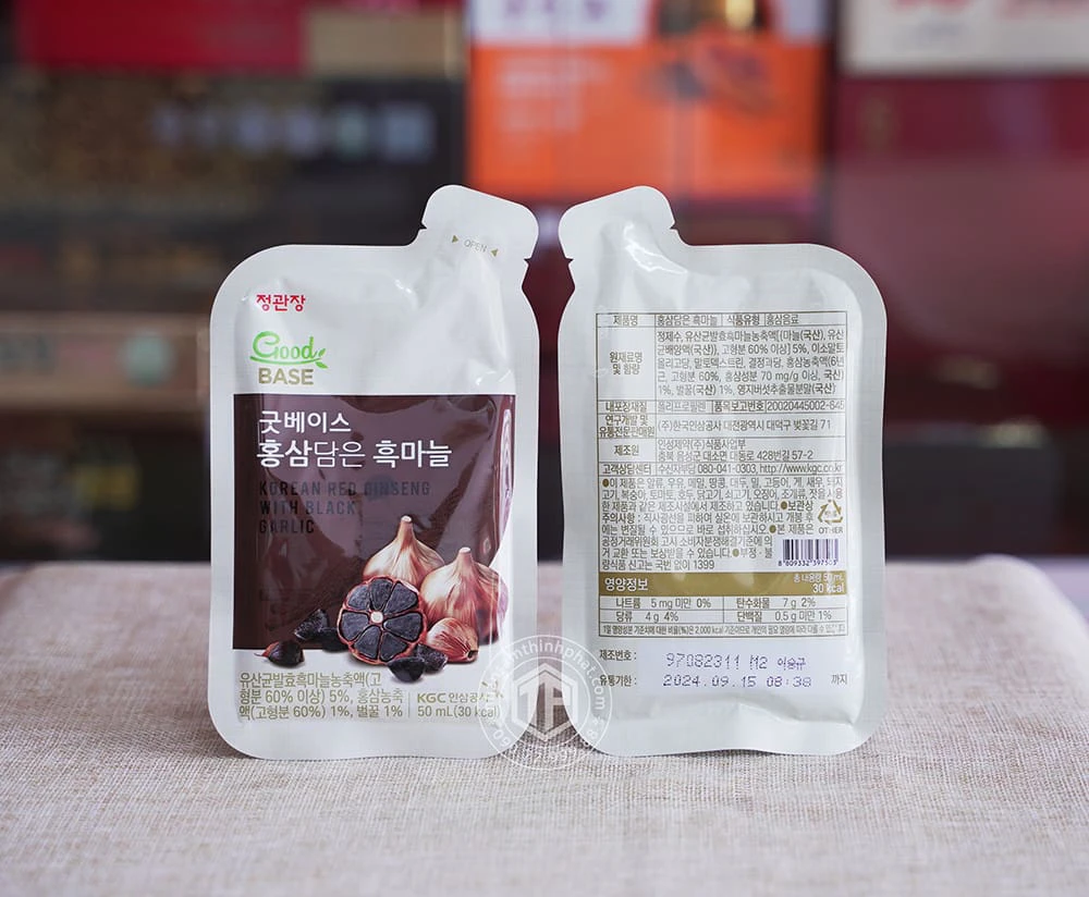 Nước hồng sâm tỏi đen cao cấp KGC hộp 30 gói x 50ml