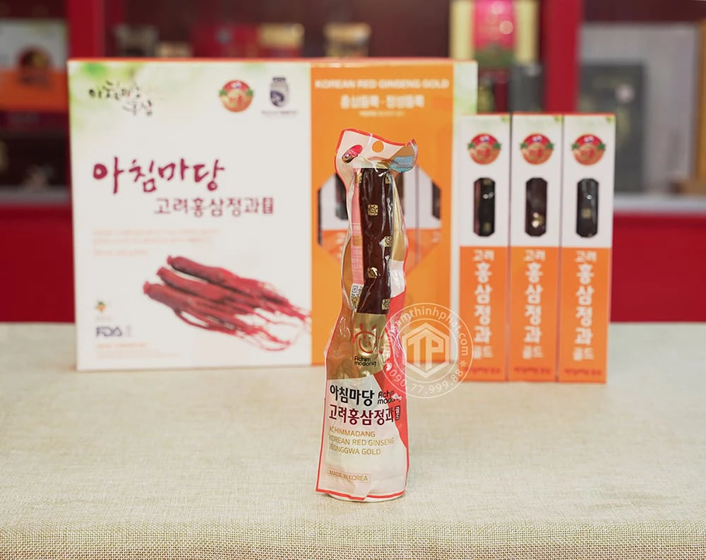 Hồng sâm củ tẩm mật ong Geumsan sâm Hàn Quốc 6 năm tuổi 8 củ lớn hộp 300g