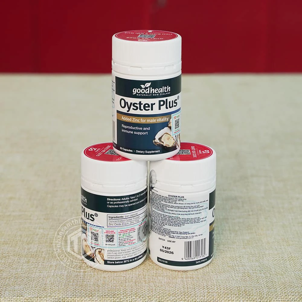 Viên hàu Oyster Plus lọ 60 viên Viên hàu Oyster Plus lọ 60 viên