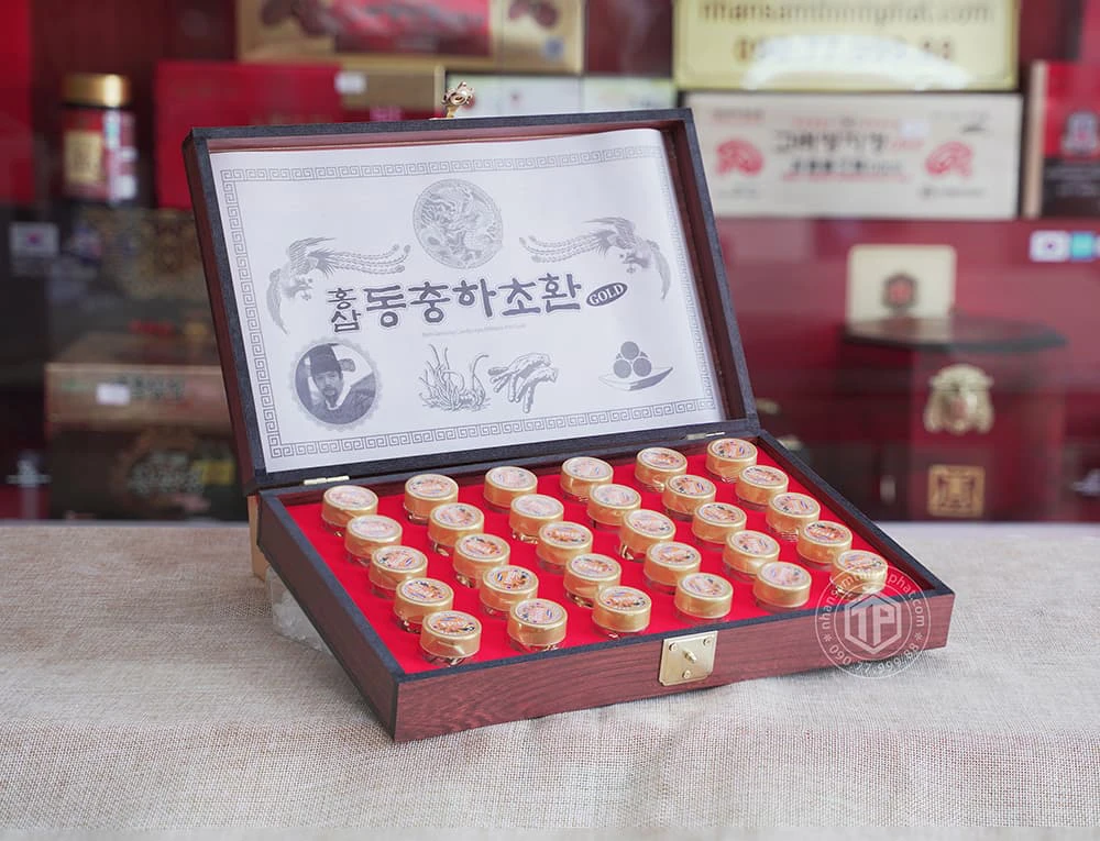 Đông trùng hạ thảo nhân sâm Hàn Quốc hộp 30 viên chính hãng Kang Hwa Đông trùng hạ thảo nhân sâm Hàn Quốc hộp 30 viên chính hãng Kang Hwa