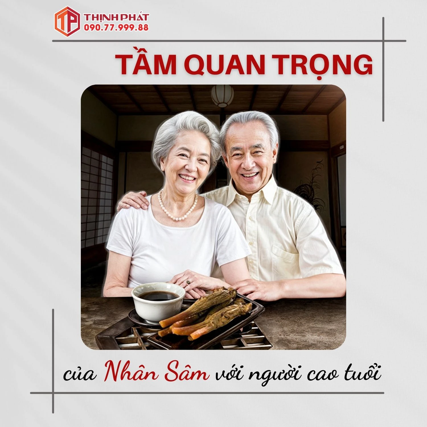 Người cao tuổi dùng các sản phẩm từ hồng sâm Hàn Quốc thường xuyên giúp cải thiện trí nhớ, tăng cường miễn dịch