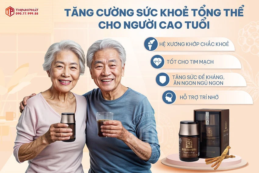 Saponin trong hồng sâm giúp người cao tuổi phòng ngừa bệnh tật và kéo dài tuổi thọ