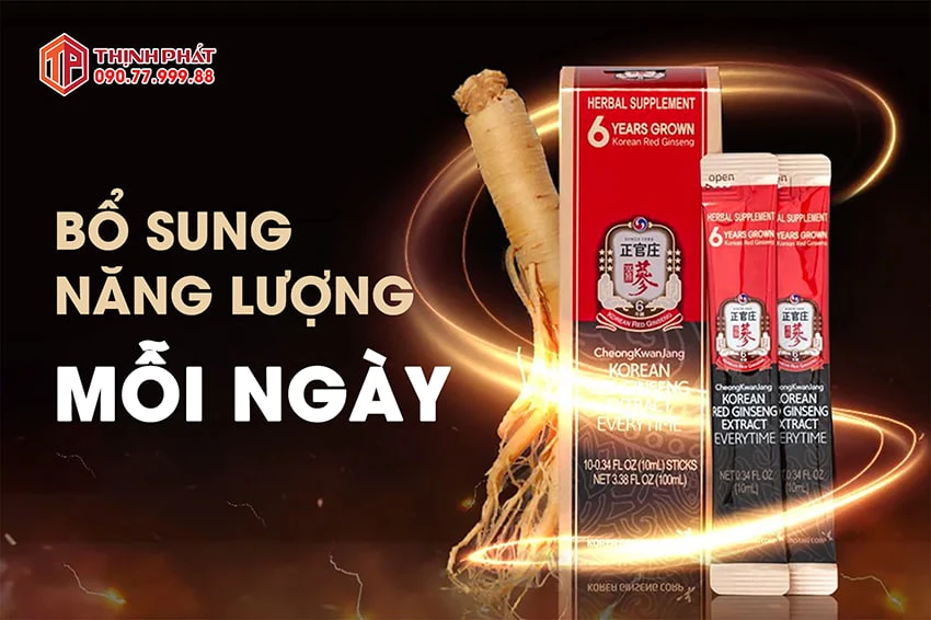 Nhân sâm Hàn Quốc giúp bổ sung năng lượng mỗi ngày